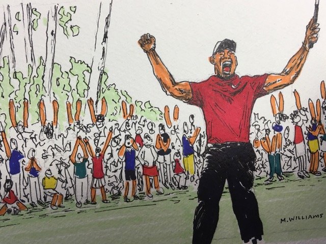 Tiger Tiger Woods Art