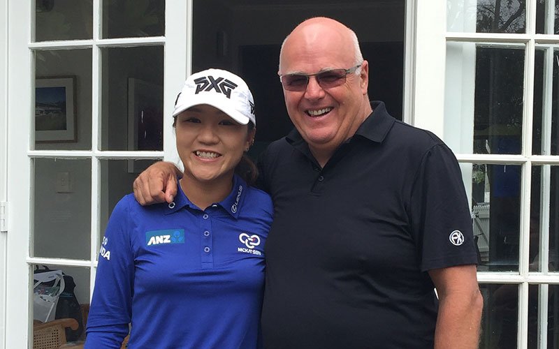 Michael Glading with NZ Number One golfer Lydia Ko (Supplied)