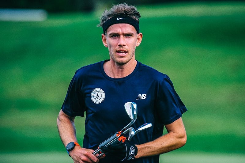 World's Fastest Golfer Jamie Reid (Photo: Mike Hadnett, Golf NZ)