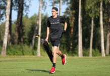 The World’s Fastest Golfer – Jamie Reid Jamie Reid in the 2019 Finnish Open (Supplied)