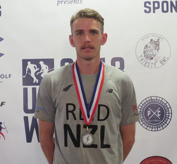 Jamie Reid in the 2018 World Champs (Supplied)