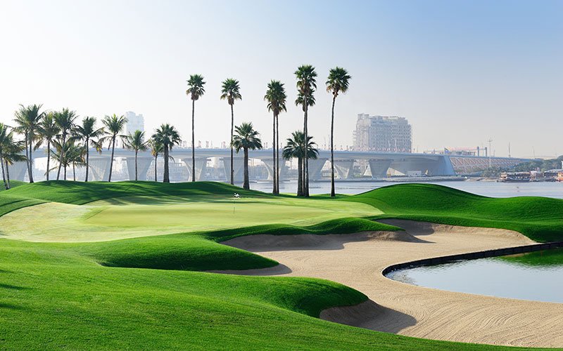 dubaicreek--10-front 10th hole at the Dubai Creek Golf & Yacht Club (Supplied)