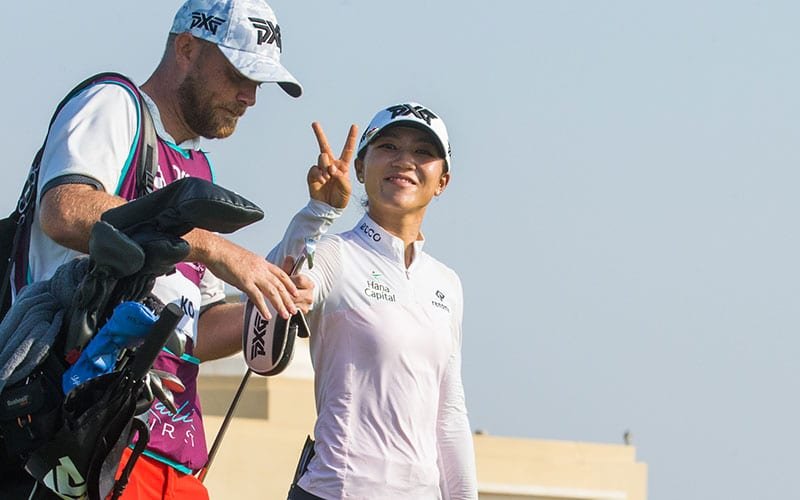 lydia-ko-saudi-2021-day3a Lydia Ko during the third round of the Aramco Saudi Ladies International Presented By Public Investment Fund, Royal Greens Golf and Country Club, Jeddah, Saudi Arabia. Credit: Tristan Jones/LET
