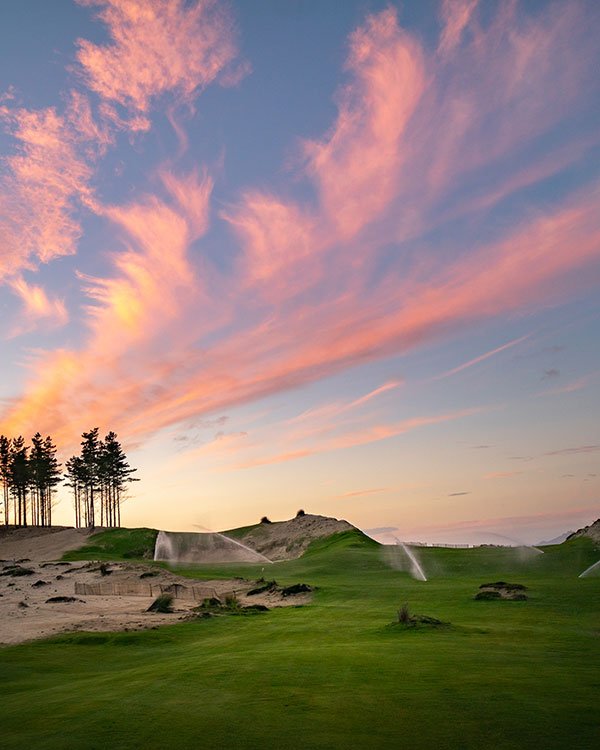 Daunting tee shot off the par 4, 6th hole. Photo: Te Arai Links