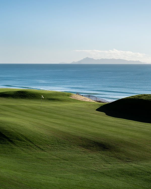 Green on 6th hole. Photo: Te Arai Links